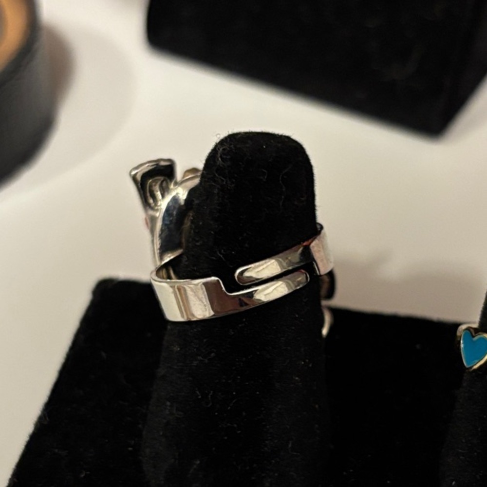 Red Crystal Turtle Adjustable Ring - image 2